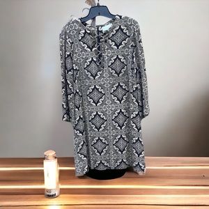 Zimmerman Dress, Black & Nude, Size L